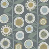 Sisu Floral Geometric Wallpaper Grey Fine Decor FD26553
