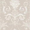 Laura Ashley Josette Damask Wallpaper White / Dove Grey 113378