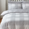 Polycotton Grey & White Stripes & Checks