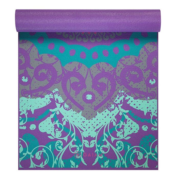 Gaiam Moroccan Garden 4 MM Yoga Mat - Purple