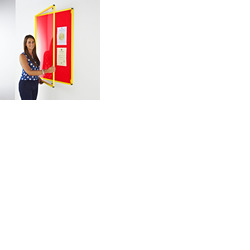Coloured Frame Tamperproof Noticeboard