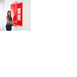 Coloured Frame Tamperproof Noticeboard