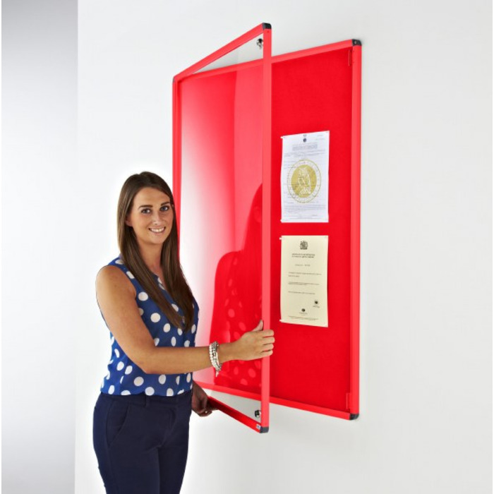 Coloured Frame Tamperproof Noticeboard