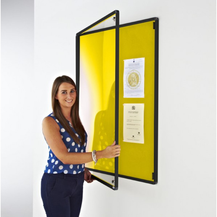 Coloured Frame Tamperproof Noticeboard