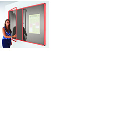 Coloured Frame Tamperproof Noticeboard