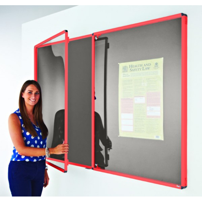 Coloured Frame Tamperproof Noticeboard