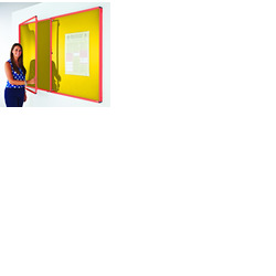 Coloured Frame Tamperproof Noticeboard