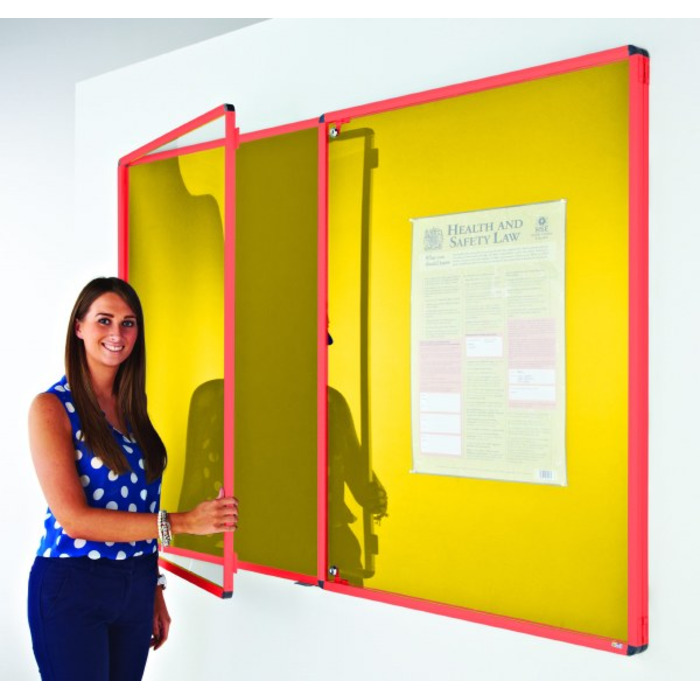 Coloured Frame Tamperproof Noticeboard