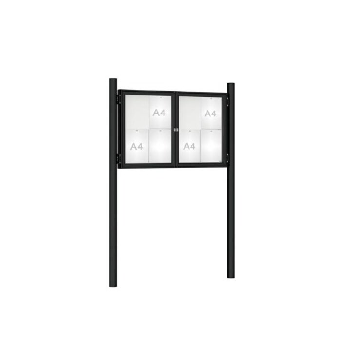 Premium Post Mounted Outdoor Noticeboard