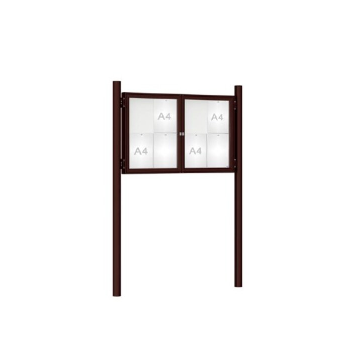 Premium Post Mounted Outdoor Noticeboard