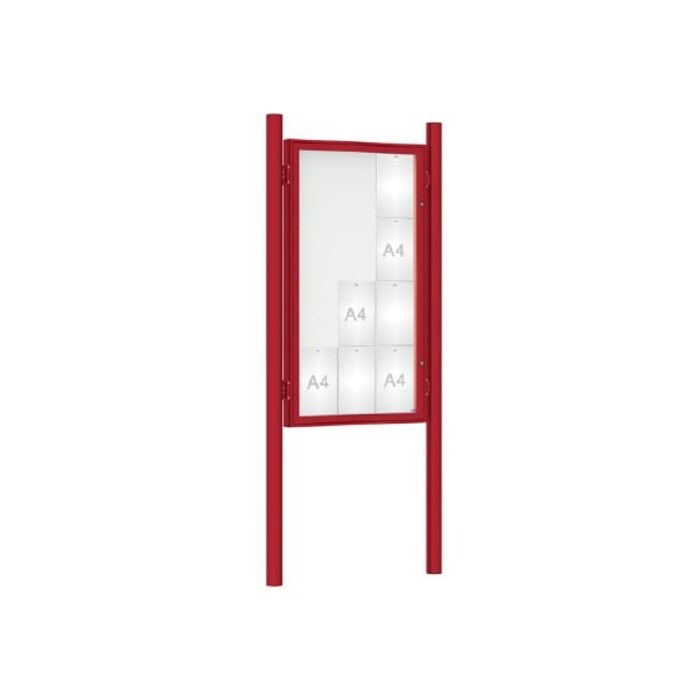 Premium Post Mounted Outdoor Noticeboard