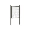 Premium Post Mounted Outdoor Noticeboard
