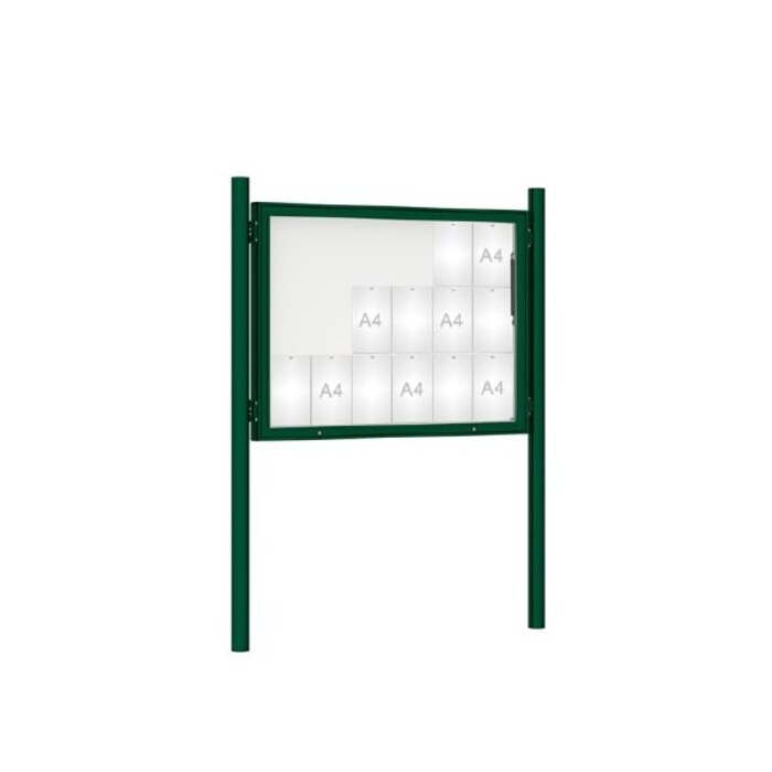 Premium Post Mounted Outdoor Noticeboard