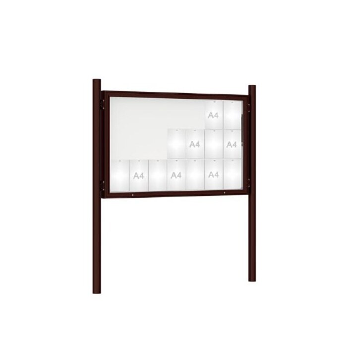 Premium Post Mounted Outdoor Noticeboard
