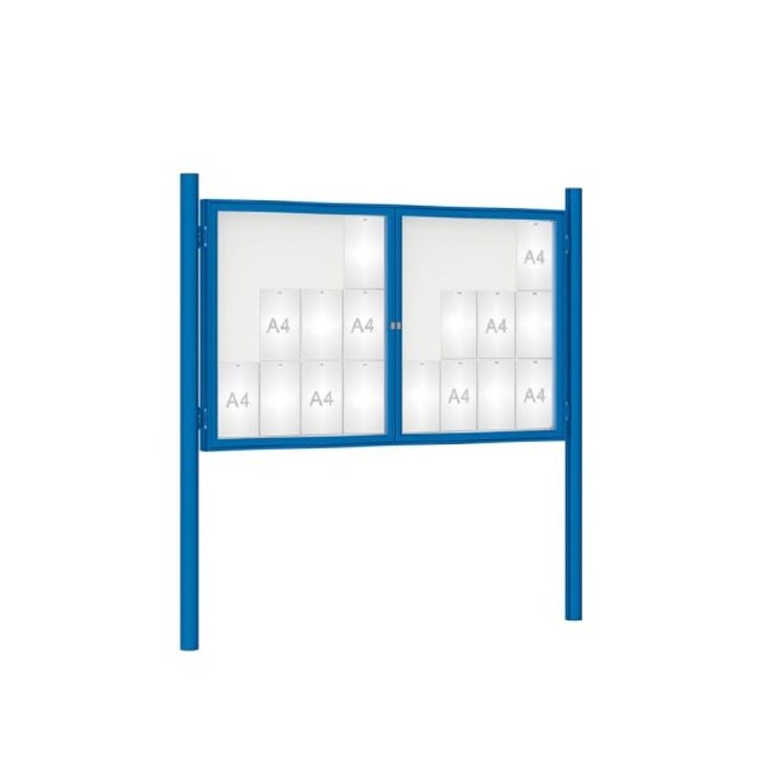 Premium Post Mounted Outdoor Noticeboard