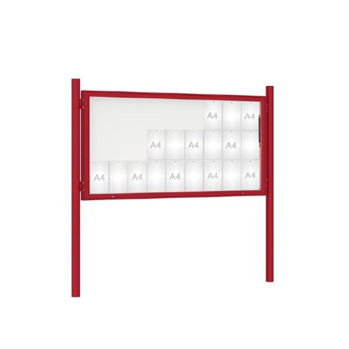 Premium Post Mounted Outdoor Noticeboard