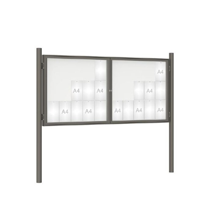 Premium Post Mounted Outdoor Noticeboard