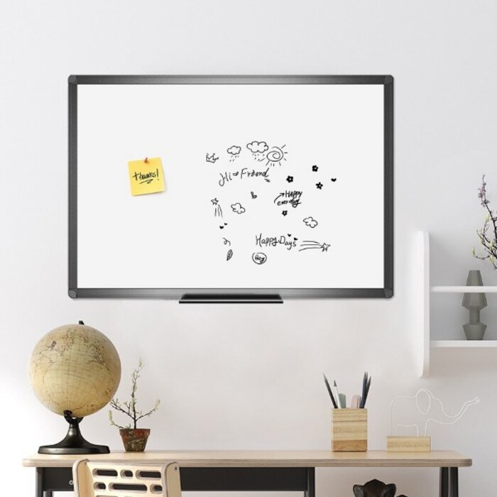 Black Frame Magnetic Writing Board