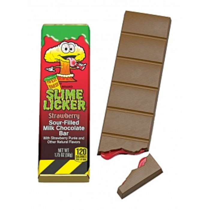 Toxic Waste Slime Licker Chocolate Bar Strawberry 50g
