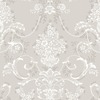 Amelie Floral Damask Wallpaper Grey Rasch 260253
