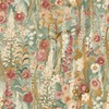 Delphinium Floral Forest Textured Vinyl Wallpaper Sage Green / Pink Grandeco A74603