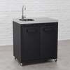 Draco Grills Titan Outdoor Kitchen Black Sink Cabinet with Stainless Steel Top, Mid February 2026