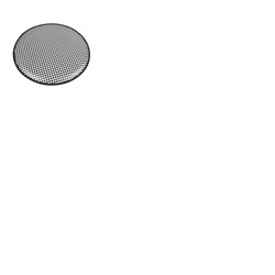 18" Metal Speaker Grille Black PVC Trim
