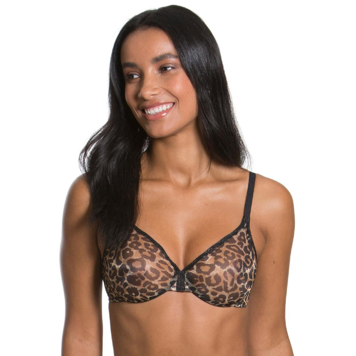 Gossard Glossies Leopard Sheer Bra