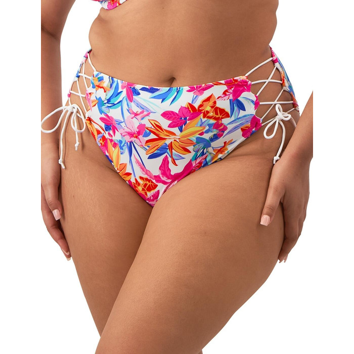 Elomi Savaneta Bikini Brief - White - L - 14