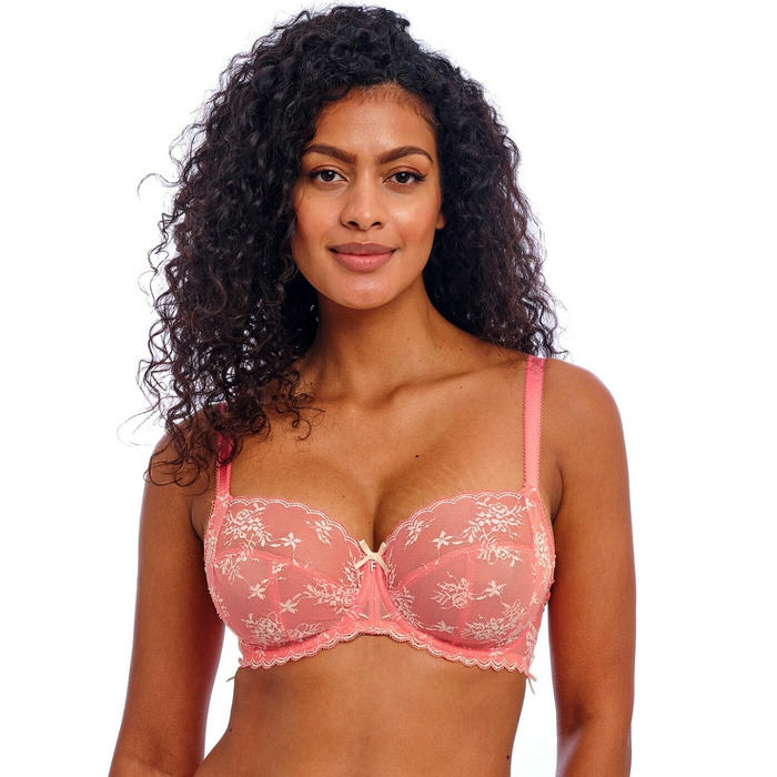 Freya Offbeat Decadence Side Support Bra - Sunset Coral - 30GG