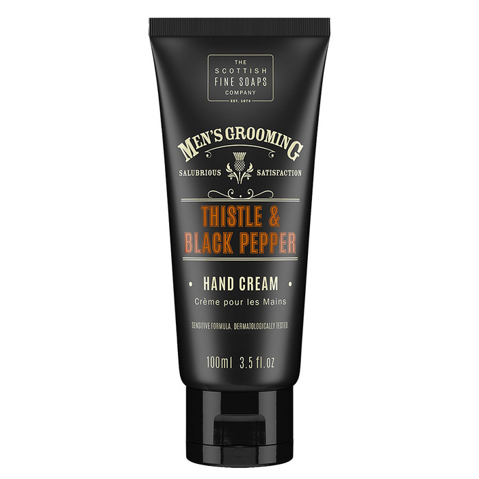 Scottish Fine Soaps Men's Grooming Thistle & Black Pepper Hand Cream 100 ml