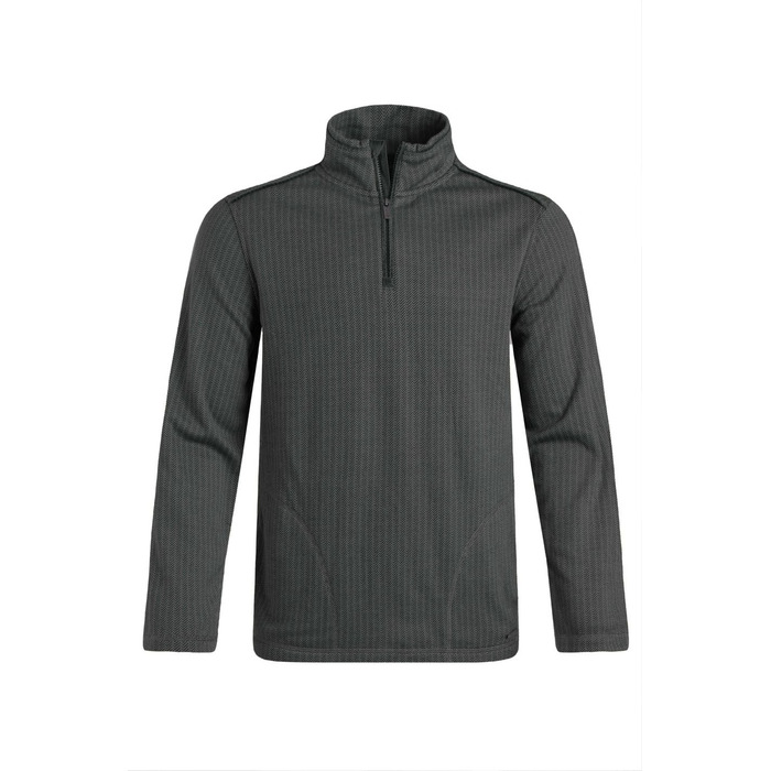 Weird Fish Sterling Eco 1/4 Zip Herringbone Fleece Charcoal S