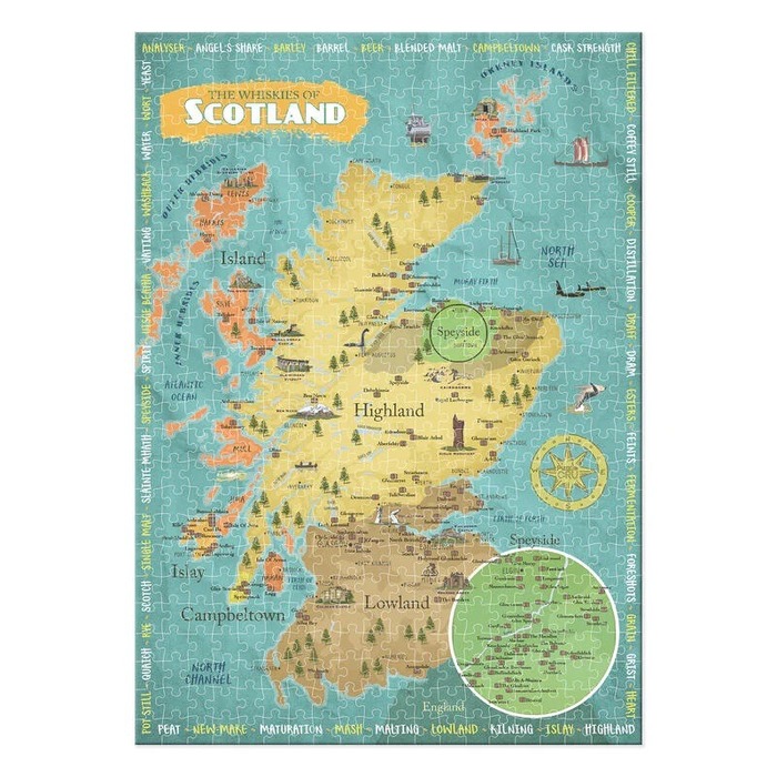 Whiskies of Scotland 500pc Jigsaw