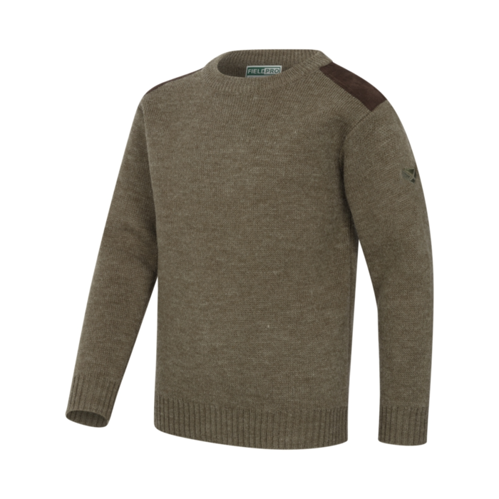 Hoggs of Fife Melrose II Crew Pullover Meadow Green S