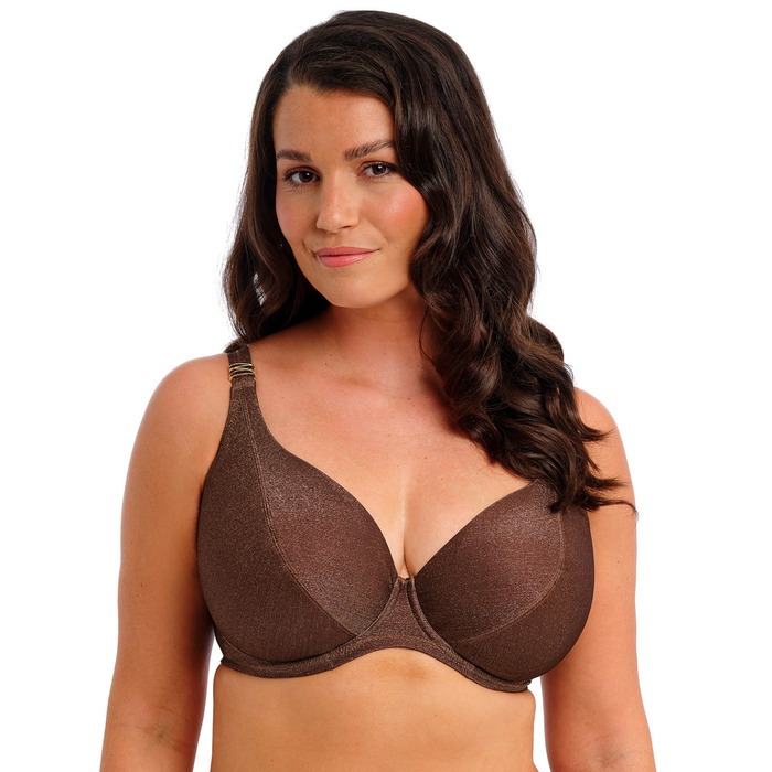 Fantasie Sabana Plunge Bikini Top - Chestnut Sparkle - 34G
