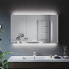 ELEGANT 1000 x 600mm Bathroom Mirror Cabinet with Shaver Socket & Demister Pad