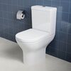 ELEGANT Modern Rimless Close Coupled Toilet + Soft Closing Seat