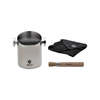 Lelit Knock Box with Microfiber Cloth & Brush Kit