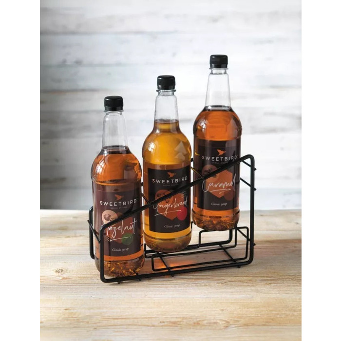 Syrup Bottle Holder Rack for 3 Bottles