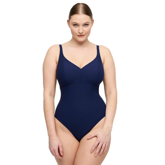 Prima Donna Swim Aswan Non Wired Plunge Swimsuit - Water Blue - 40C