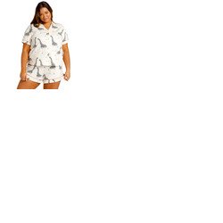 Chelsea Peers Curve Organic Cotton Short Pyjama Set