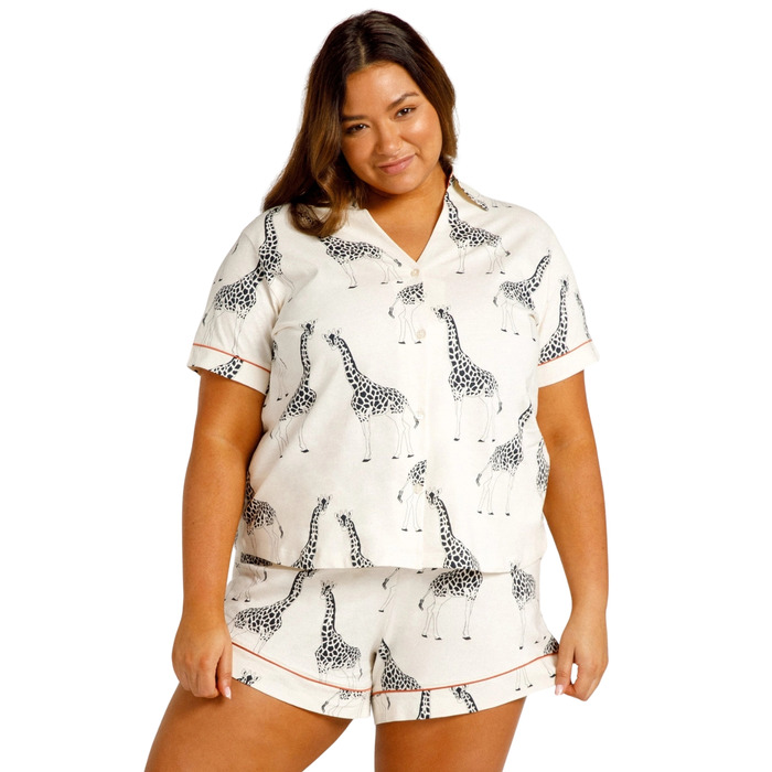 Chelsea Peers Curve Organic Cotton Short Pyjama Set