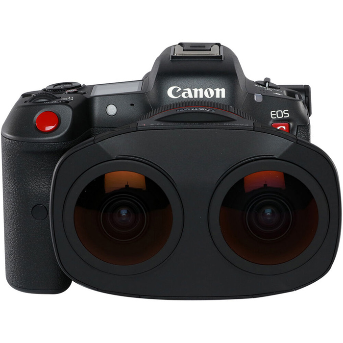 Canon EOS R5 C Mirrorless Cinema Camera with RF 5. 2mm f/2. 8 L Dual Fisheye Lens