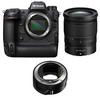 Nikon Z9 Mirrorless Camera with Z 24-70mm f/4 S Lens with FTZ II Mount Adapter