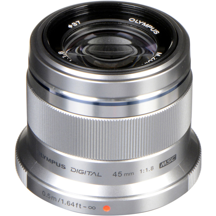 Olympus Digital 45mm f/1. 8 Lens Silver