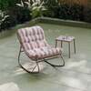 Porto Terracotta Stripe Rocking Chair