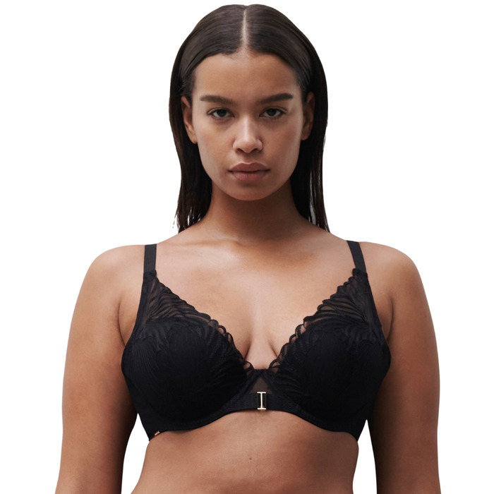 Chantelle Legend Plunge T-Shirt Bra - Black - 30D