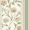 Raya Floral Wallpaper Sage Green / Cream Belgravia 756