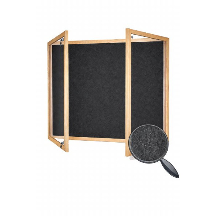 Hardwood Framed Lockable PET Noticeboard