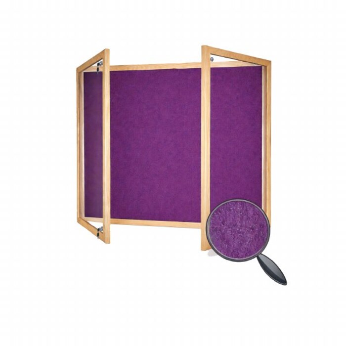 Hardwood Framed Lockable PET Noticeboard